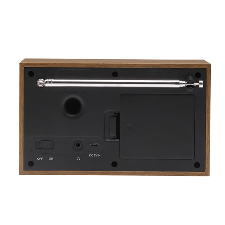 Denver DAB-46DARK GREY Internet Analogowe i cyfrowe Czarny, Brązowy