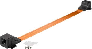 Goobay 71413 nätkabel, genomskinlig, 0,5 m