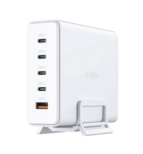 D-Link DCF-241/E laddare för bärbara enheter, universell, vit, växelström, snabbladdning, intern