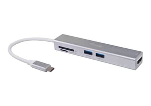 Equip 133480 USB 3.2 Gen 1 (3.1 Gen 1) Typ-C-Dockingstation, silber