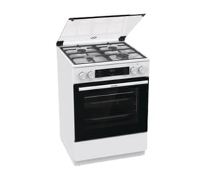 Gorenje GK6C4WF pierkarnik Kuchenka wolnostojąca Gaz Czarny, Biały