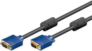 Goobay 93614 VGA-Kabel 3 m VGA (D-Sub) Schwarz, Blau