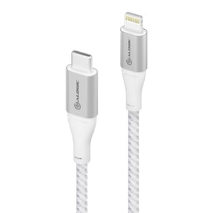 ALOGIC ULC8P1.5-SLV Telefonkabel, silber, 1,5 m, USB-C-Lightning