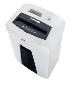 HSM Securio C16 Aktenvernichter – Zerkleinerung durch Schneiden der Partikel, 55 dB, 22,5 cm, Weiß