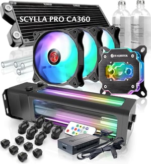RAIJINTEK SCYLLA PRO CA360 Procesor Zestaw do chłodzenia płynami Wielobarwny