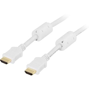 Deltaco HDMI-1010A kabel HDMI 1 m HDMI Typu A (Standard) Biały