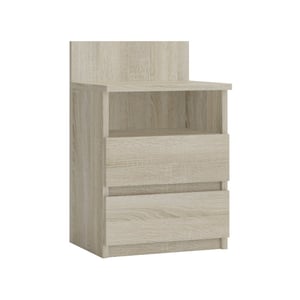 Topeshop M1 SONOMA MAT stół/ stolik nocny Szafka nocna 2 szuf. Dąb