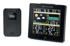 Muse M-085 WS cyfrowa stacja meteorologiczna Czarny LCD DC/baterie