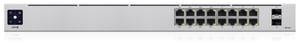 Ubiquiti UniFi 16-portars PoE-hanterad L2/L3 Gigabit Ethernet (10/100/1000) med PoE-stöd, 1U, silver