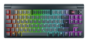 CHERRY XTRFY MX 8.3 TKL Wireless klawiatura Gaming USB + RF Wireless + Bluetooth QWERTY British English Szary