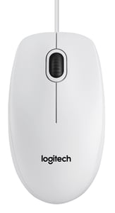 Logitech B100 Optical USB Mouse för kontoret – tvåhandsmus, USB typ A, optisk, 800 DPI