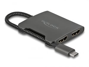 DeLOCK USB Type-C (DP Alt Mode) Splitter to 2 x HDMI MST