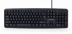 Gembird KB-U-103 klawiatura USB US English Czarny