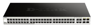 D-Link DGS-1210-48 przełącznik sieciowy Zarządzany L2 Gigabit Ethernet (10/100/1000) 1U Czarny