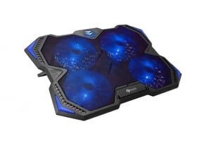 C-TECH GCP-01B podkładka chłodząca do laptop 43,9 cm (17.3") 900 RPM Czarny