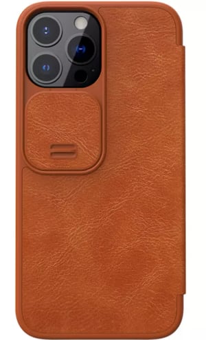 Nillkin Qin Pro pokrowiec na telefon komórkowy 17 cm (6.7") Folio Brązowy