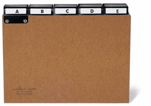 Durable 4255 Catalog Card, Brown, 25 pcs.