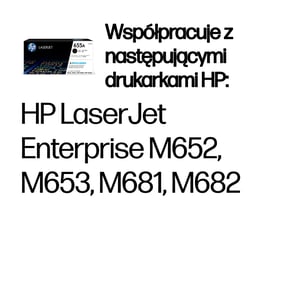 HP 655A oryginalny wkład LaserJet z czarnym tonerem