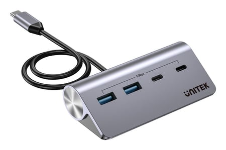 UNITEK H1337AGY01 huby i koncentratory USB 3.2 Gen 1 (3.1 Gen 1) Type-C 5000 Mbit/s Szary