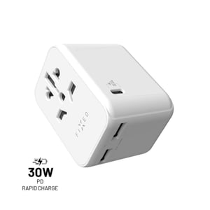 FIXED FIXCT30-1C2A-WH adapter wtyczek zasilających Uniwersalne Biały