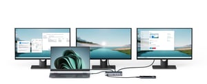 eSTUFF GLB232006 stacja dokująca Przewodowa Aluminium