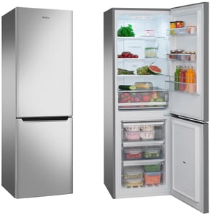 Amica FK2695.2FTX Kühl-Gefrierkombination, freistehend, 231 l, Edelstahl