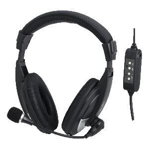 LogiLink HS0019 Headphones/Headset Wired Headband Calls/Music Black