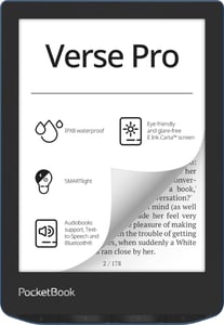 PocketBook Verse Pro czytnik e-booków Ekran dotykowy 16 GB Wi-Fi Czarny, Niebieski