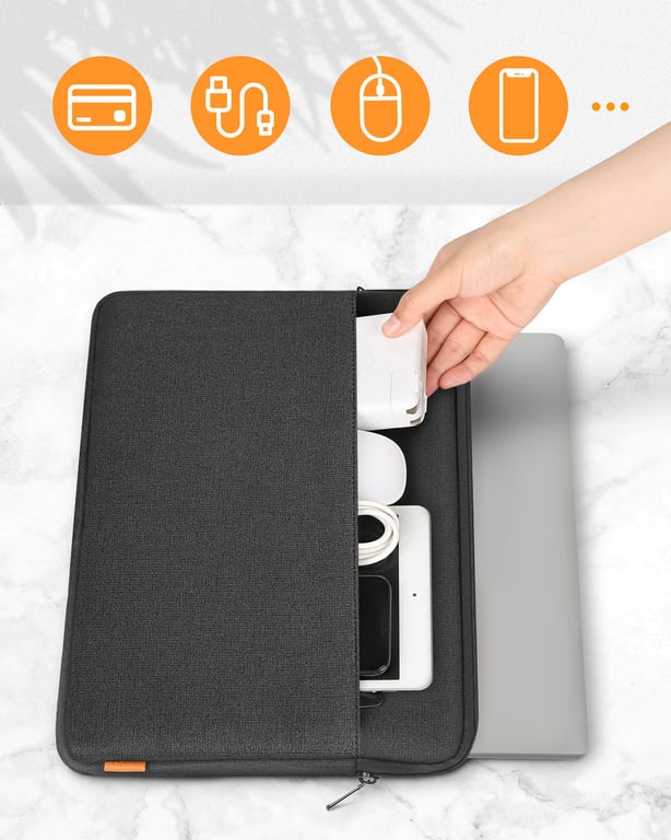 Inateck LB01005 39,6 cm (15.6") Etui kieszeniowe Czarny