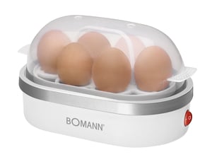 Bomann EK 5022 CB 6 eggs. 400 W Silver, Transparent, White