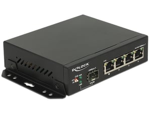 DeLOCK 87704 Gigabit Ethernet (10/100/1000) Network Switch, Black