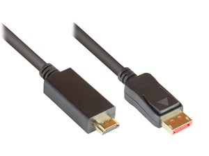 Alcasa DP14-HDMI adapter kablowy 2 m DisplayPort Czarny