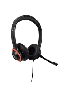 V7 HA530E hörlurar/headset Sladdanslutet Huvudband Kontor/callcenter Svart