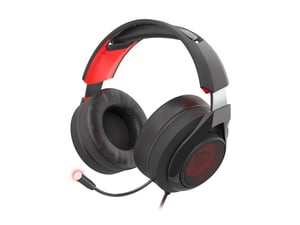 GENESIS Radon 610 Wired Headset with Headband, Gaming, USB Type-A, Black, Red