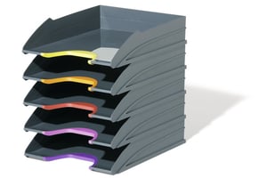 Durable VARICOLOR Plastic Anthracite, Multicolor