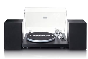 Lenco LS-500BK Plattenteller mit Drehfunktion Plattenspieler mit Riemenantrieb Schwarz