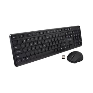 V7 CKW350US Keyboard with Included Mouse, Universal RF Wireless, QWERTY US English, Black