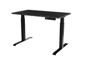 Cama Biurko z elektryczną regulacją wysokości MOON 121x67x72-120 czarny/san sebastian