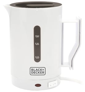 Black & Decker DC1005 Electric Kettle, 0.5 L, 1000 W, White