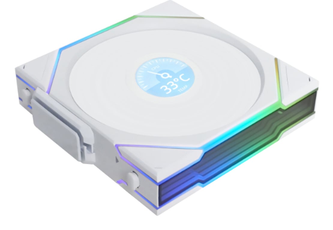 фото Вентилятор Lian Li Uni Fan TL Wireless LCD 120 White (12TLLCD1W1W)
