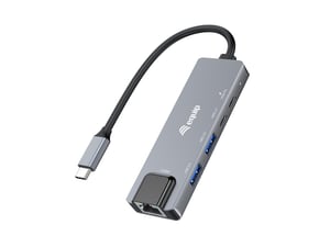 Equip 133496 Dockingstation, kabelgebunden, USB 3.2 Gen 1 (3.1 Gen 1), Typ C, grau