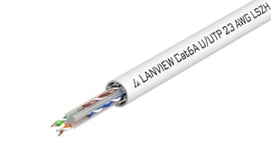 Lanview LVN122182 Network Cable, White, 500 m, Cat6a U/UTP (UTP)