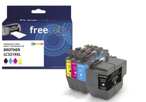 Freecolor K10535F7 Ink Cartridge, 4-Pack. Replacement High (L) Yield Black, Cyan, Magenta, Yellow