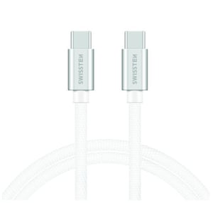 Swissten 71527203 kabel USB 1,2 m USB C 0,48 Gbit/s Srebrny