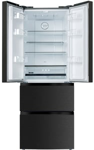 Amica KGCN 388 180 S Kühl-Gefrierkombination, beidseitig zu öffnen, freistehend, 357 l, schwarz, metallic