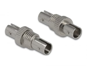 DeLOCK Złącze światłowodowe żeńskie ST Simplex do żeńskiego ST Simplex, metalowe