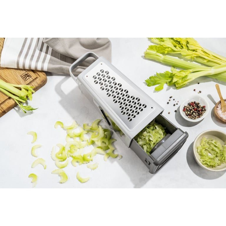 ZWILLING 36610-003-0 ręczna tarka / spiralizer Tarka z pojemnikiem Szary