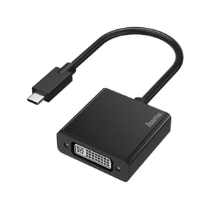 Hama 00200316 adapter kablowy USB Type-C DVI Czarny