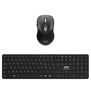 Port Designs 900907RDE Tastatur Mitgelieferte Maus Bluetooth-Heim Deutschland Schwarz