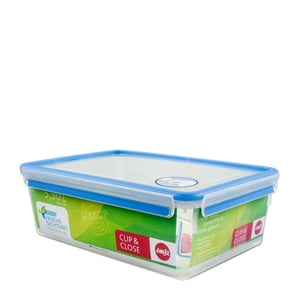 EMSA 508547 Rectangular Transparent Food Storage Container, 2-Pack
